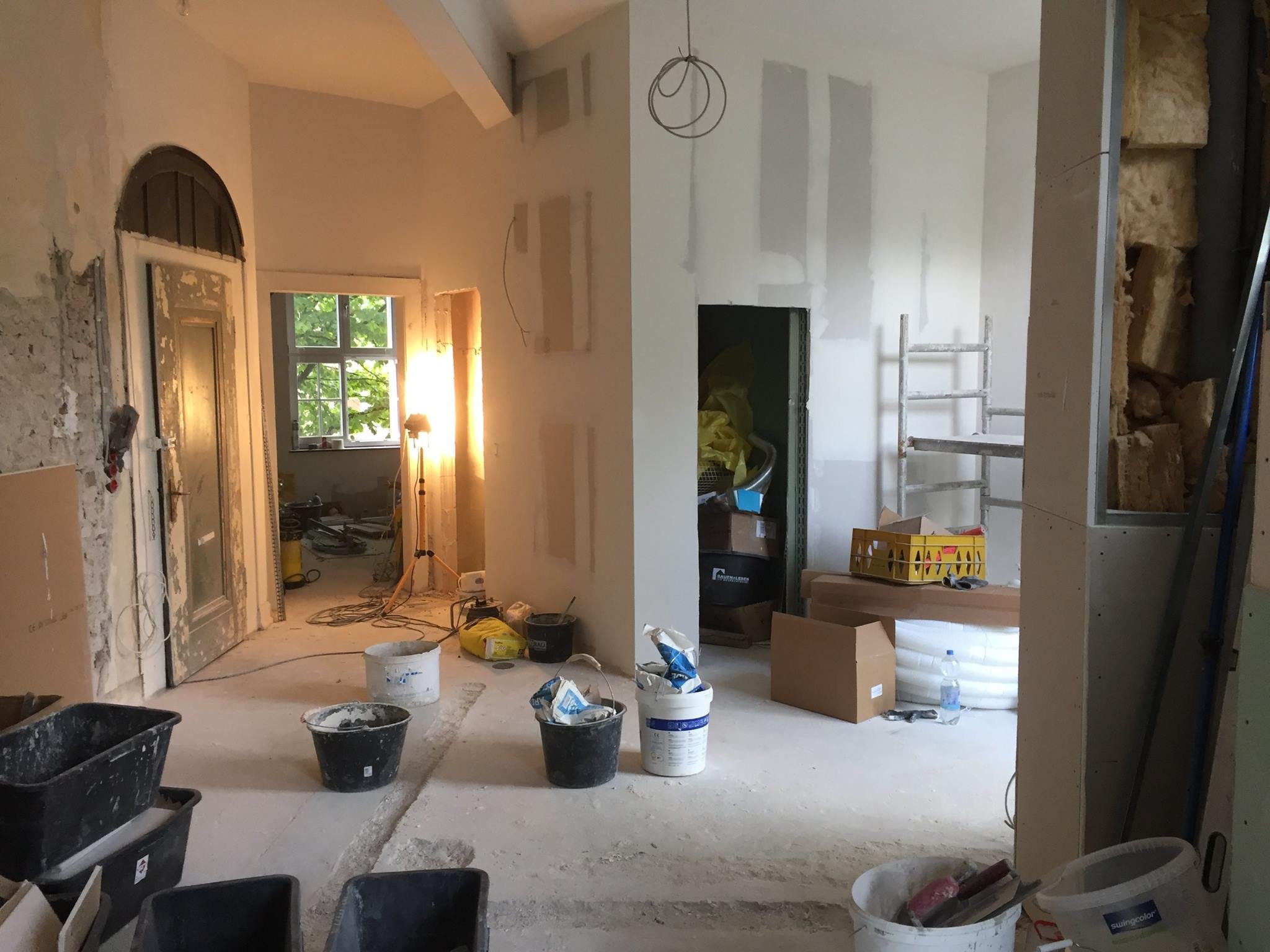 Innenausbau während einer umfassenden Sanierung